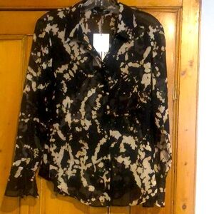 Zara sheer blouse